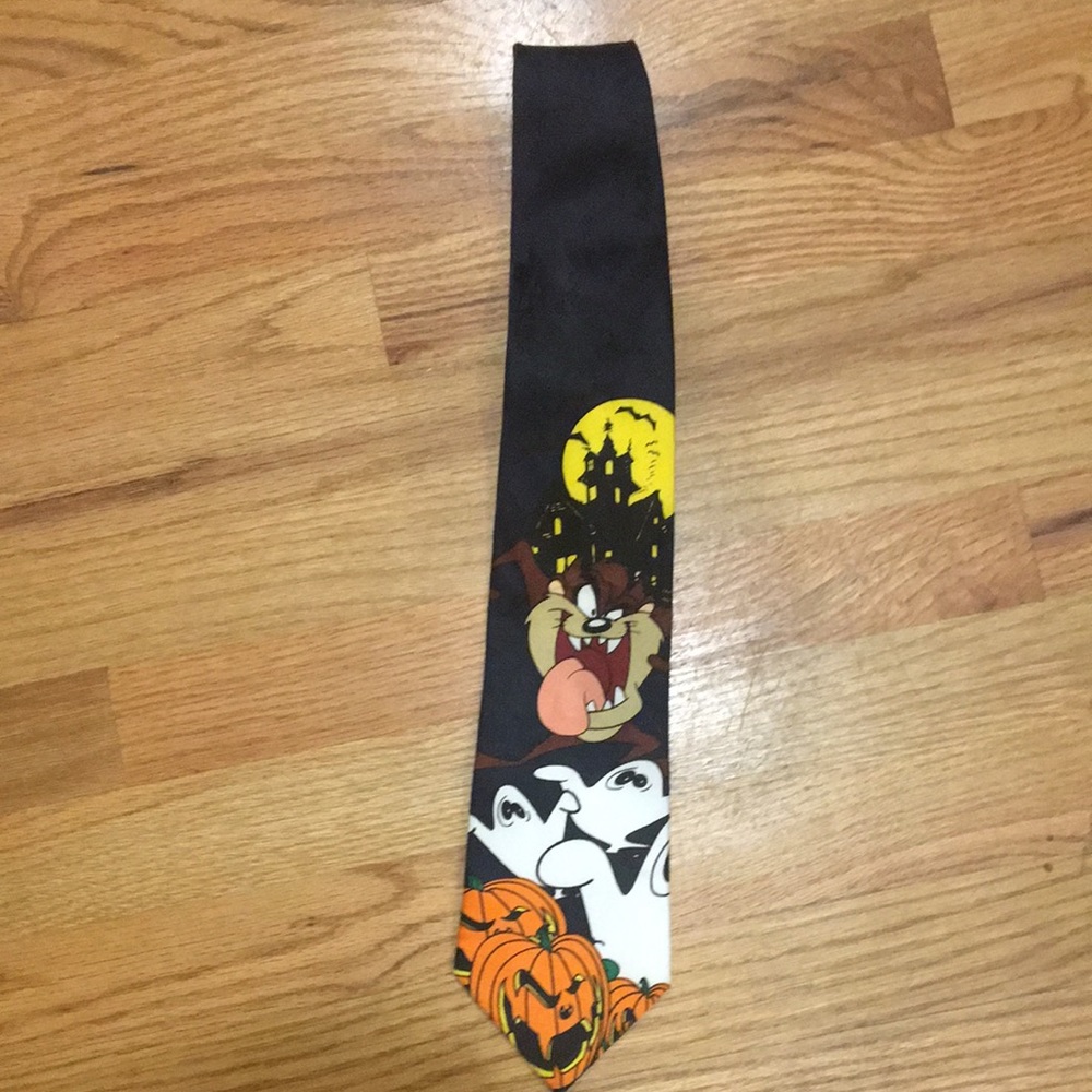 Men’s Tasmanian devil looney tunes Halloween tie